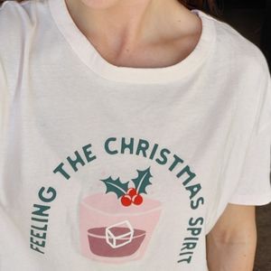 Women's Christmas holiday graphic tee